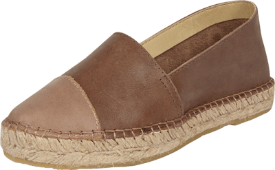 ILC Espadrilles aus Leder Mittelgrau 5