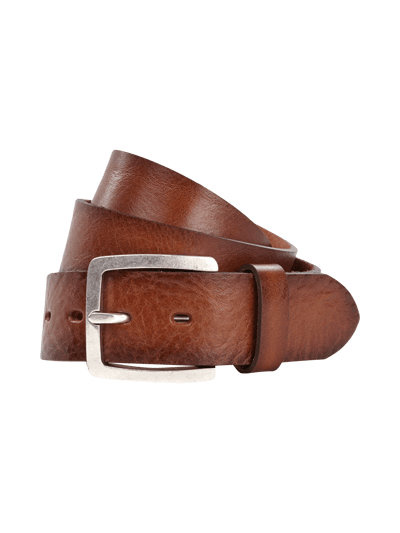 Lloyd Men's Belts Pasek skórzany ze sprzączką Koniakowy 1