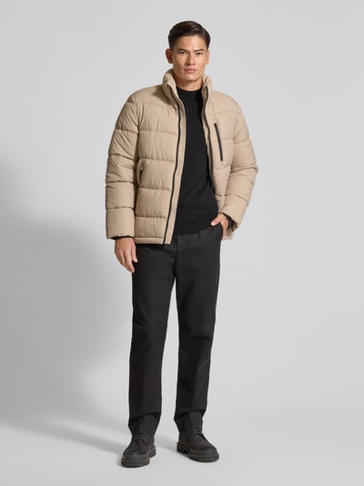 Tom Tailor Regular fit gewatteerd jack met opstaande kraag Kit - 1