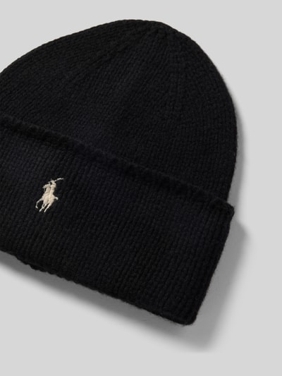 Polo Ralph Lauren Czapka wełniana z wyhaftowanym logo Czarny 2
