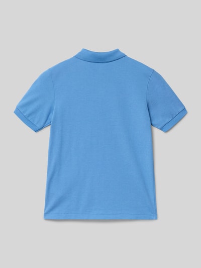 Produktfoto, Regular Fit Poloshirt aus reiner Baumwolle Modell 'PETIT PIQUE P' von Lacoste, Optik: Unifarben, Materialverarbeitung: Piqué, in Blau.