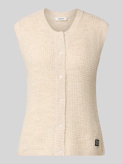 s.Oliver RED LABEL Regular fit spencer met alpaca Beige - 2