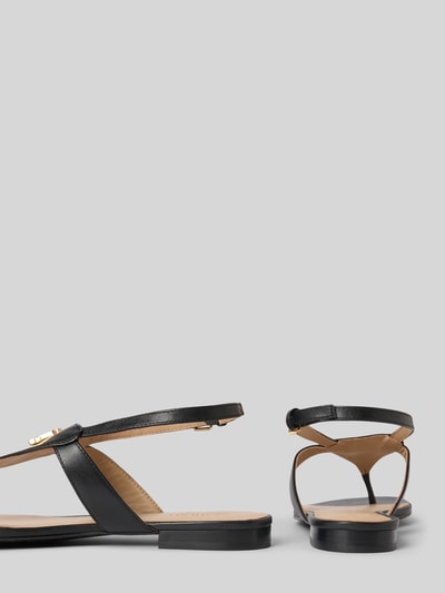 Lauren Ralph Lauren Sandalen aus Leder mit Label-Detail Modell 'EVERLEY' Black 2