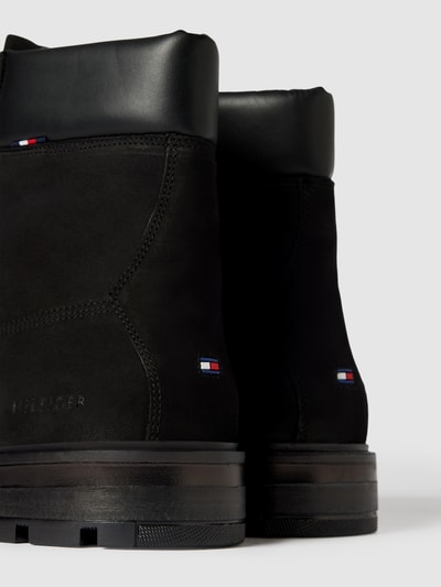 Tommy Hilfiger Boots met vetersluiting, model 'PADDED' Zwart - 3