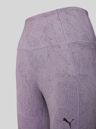 Puma Legging met labelprint, model 'STUDIO' Lila - 2