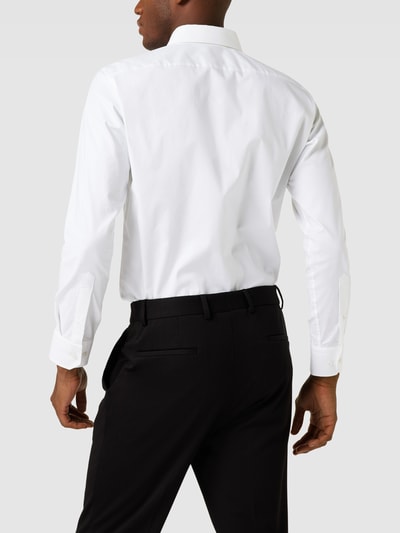 BOSS Business-Hemd mit Strukturmuster Modell 'Joe' Weiß 5