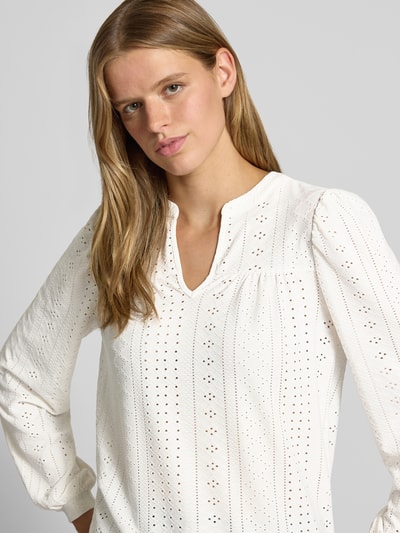 ONLY Regular Fit Tunika mit Lochstickerei Modell 'SANDRA' Offwhite 3
