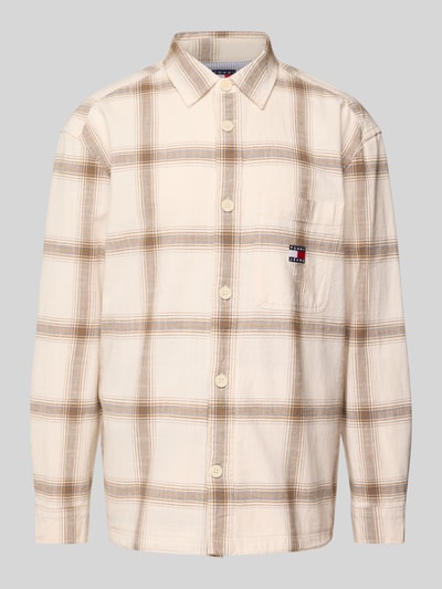 Tommy Jeans Boxy fit vrijetijdsoverhemd met ruitmotief Offwhite - 2