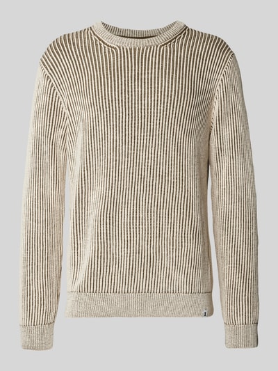 Armedangels Gebreide pullover met ribboorden, model 'ANDRAAS' Beige - 2