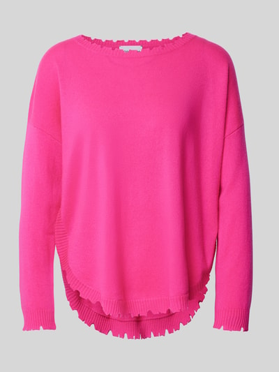 Kujten Strickpullover im Destroyed-Look Modell 'MELA' Pink 1