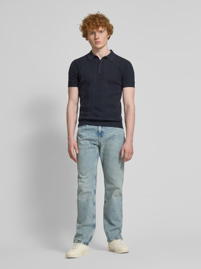 Tommy Jeans Slim fit jeans van katoenmix met logostitching, model 'RYAN' Lichtblauw - 1