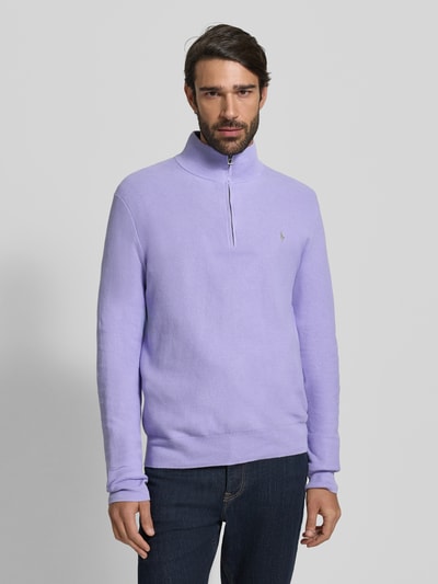 Polo Ralph Lauren Gebreide pullover met labelstitching Lavendel - 4