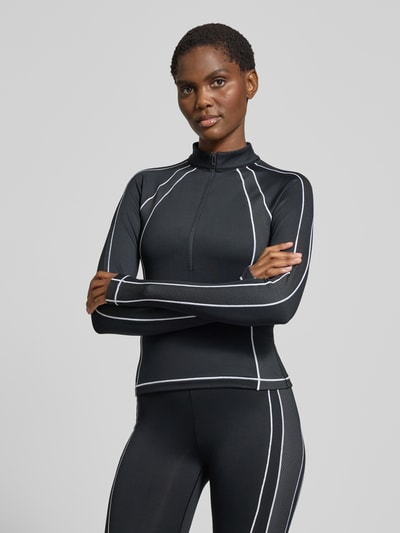 Under Armour Functioneel shirt met opstaande kraag, model 'ColdGear Textured' Zwart - 4