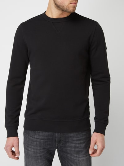 BOSS Orange Sweatshirt mit Logo-Applikation Modell 'Walkup' Black 4