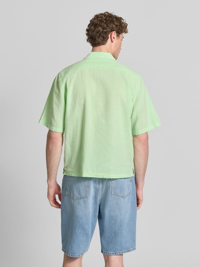 Lindbergh Cropped Freizeithemd aus Leinen-Baumwoll-Mix Hellgruen 5