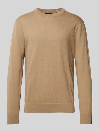 Scotch & Soda Strickpullover mit Label-Detail Beige 2