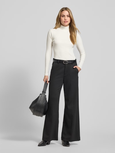 HUGO Slim fit turtleneck van katoenmix, model 'DRIZA' Offwhite - 1