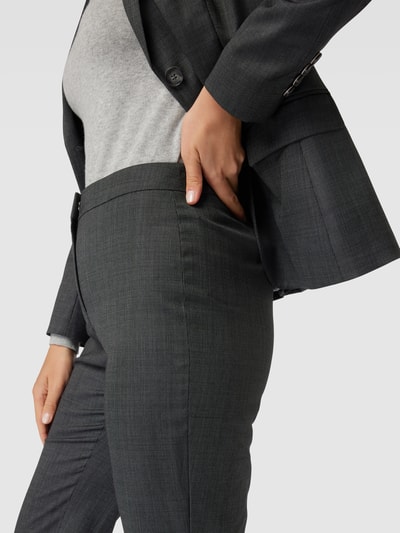 BOSS Spodnie do garnituru z zapięciem na haftkę model ‘Tuleah’ Antracytowy 3