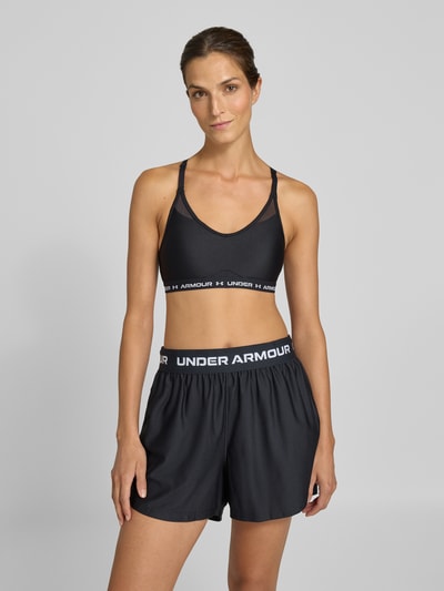 Under Armour Bustier met elastische band, model 'Crossback Low Bra' Zwart - 4