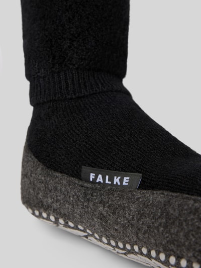 FALKE Hausschuhe mit elastischem Rippenbündchen Modell 'COSYSHOES' Black 2