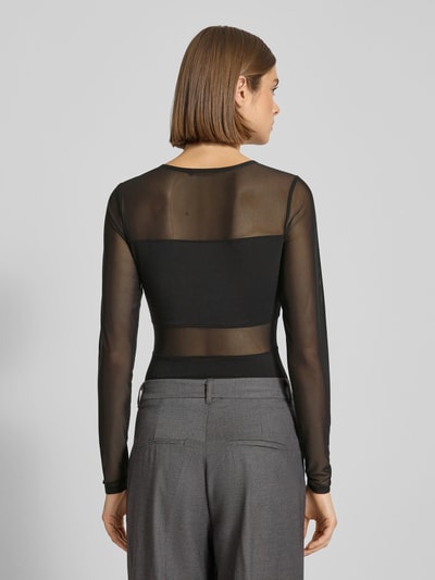 ONLY Body o kroju slim fit z mieszanki bawełny model ‘ESTHER’ Czarny 5