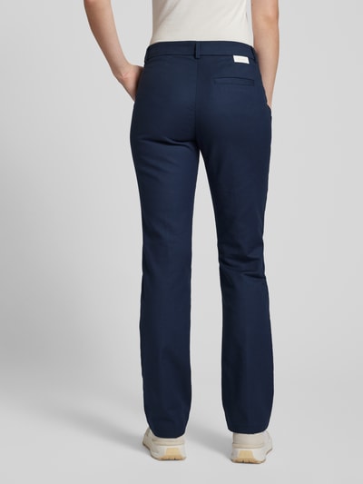 Brax Regular fit stoffen broek met ceintuurlussen, model 'Style.Maron' Marineblauw - 5