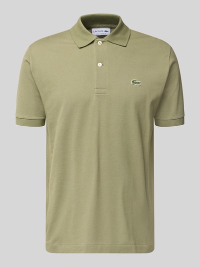 Lacoste Regular Fit Poloshirt aus reiner Baumwolle Oliv 2
