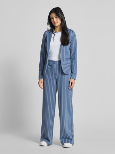 ICHI Slim fit blazer met paspelzakken, model 'KATE' Blauw - 1