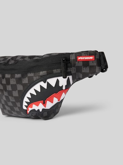 Sprayground Bauchtasche im Allover-Look Modell 'DRIPPING SHARKS IN PARIS' Black 3