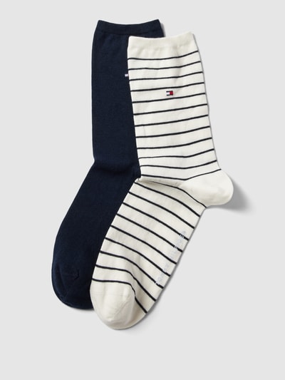 Tommy Hilfiger Socken mit Label-Detail im 2er-Pack Offwhite Melange 1