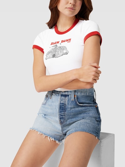 Levi's® T-shirt z nadrukiem z logo i motywem model ‘GRAPHIC’ Biały 3