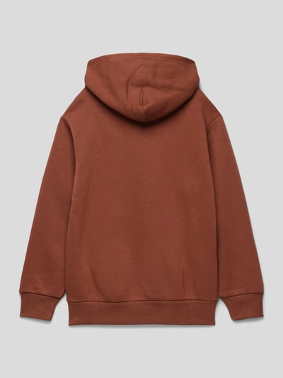 CHAMPION Hoodie mit Label-Stitching Modell 'Rochester' Mittelbraun 3