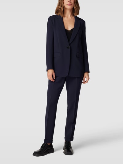 BOSS Black Women Blazer met reverskraag, model 'JOCALUA' Marineblauw - 1