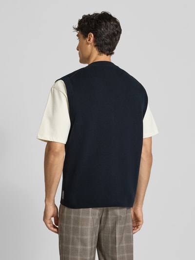 Marc O'Polo Regular fit mouwloos vest van puur katoen Marineblauw - 5