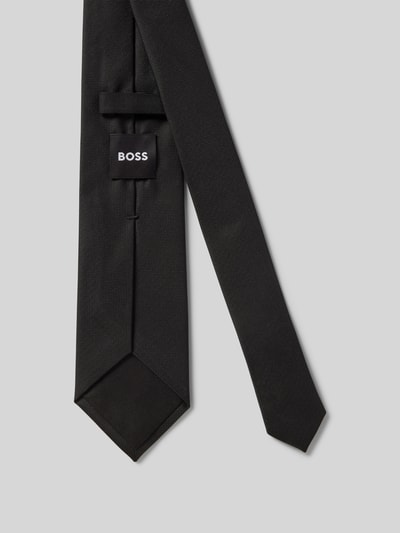 BOSS Stropdas met labeldetail Zwart - 2