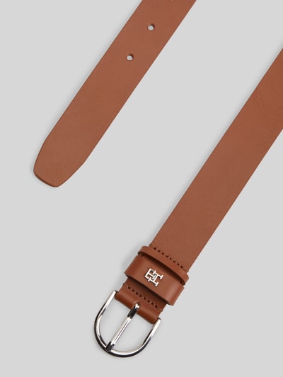 Tommy Hilfiger Gürtel aus echtem Leder mit Logo-Applikation Cognac 3
