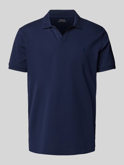 Polo Ralph Lauren Regular Fit Poloshirt mit Label-Stitching Modell 'JOHNNY' Marine 2