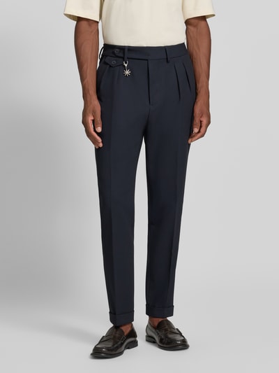 Manuel Ritz Slim Fit Hose mit Viskose-Anteil Marine 3