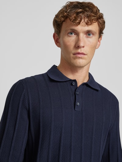 MCNEAL Gebreide pullover met polokraag Donkerblauw - 3