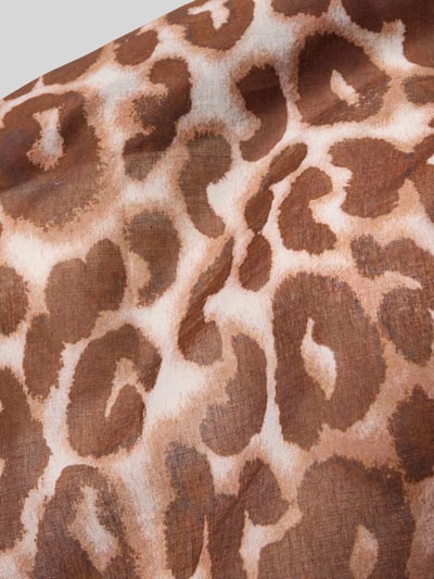 Produktfoto, Pareo mit Allover-Animal-Print Modell 'Leopard' von JOOP! Collection, czysta bawełna, nadruk logo, brązowe i beżowe plamy, gładka tekstura