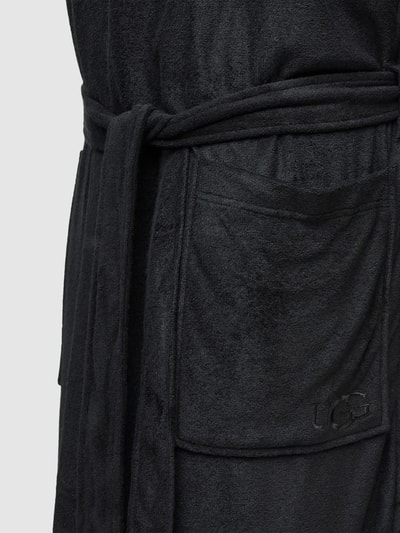 UGG Bademantel mit Taillengürtel Modell 'Reyes' Black 2