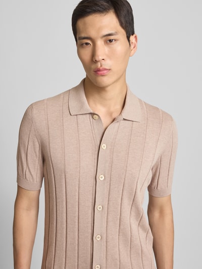 GRAN SASSO Vest met knoopsluiting Zand - 3