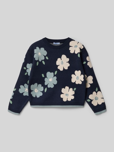 Mayoral Gebreide pullover met ronde hals Marineblauw - 1