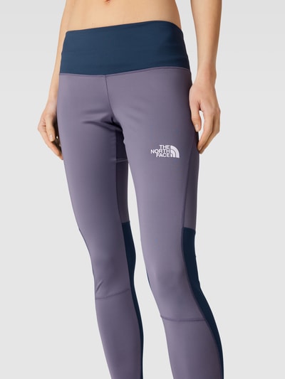 The North Face Legginsy z nadrukiem z logo Grafitowy 3