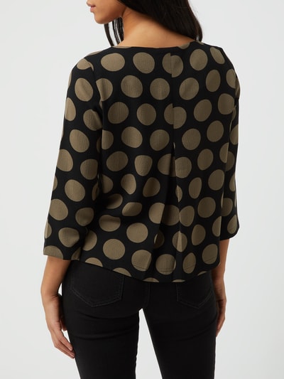 OPUS Blusenshirt mit Polka Dots Modell 'Falesa' Black 5