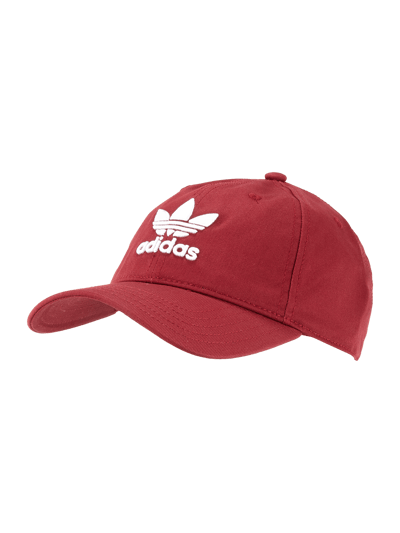 adidas Originals Basecap mit Logo-Stickerei Dunkelrot 1