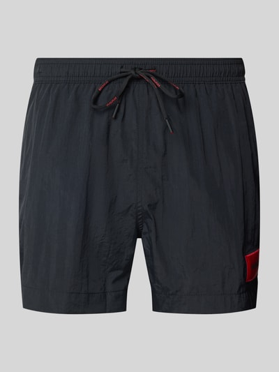 HUGO Badehose mit Label-Patch Modell 'DOMINICA' Black 2