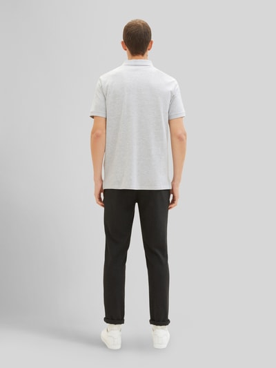 Tom Tailor Regular Fit Poloshirt aus Baumwoll-Viskose-Mix Mittelgrau Melange 5