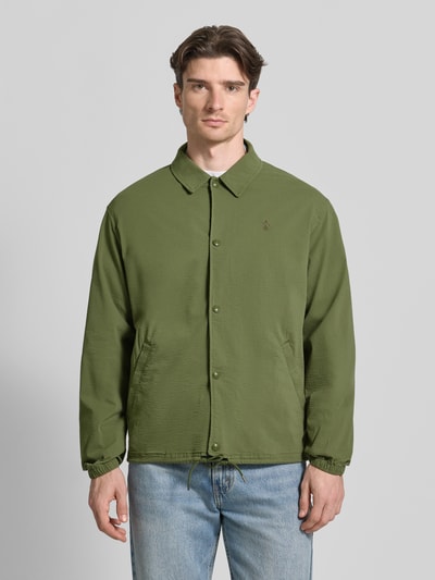 Polo Ralph Lauren Regular Fit Blouson aus Baumwoll-Mix Modell 'SEERSUCKER' Oliv 4