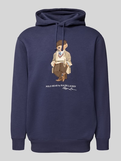Polo Ralph Lauren Hoodie mit Motiv-Print Rauchblau 2